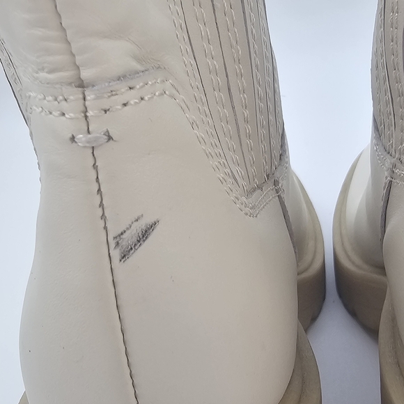 Dolce Vita Caster H2O Waterproof Platform Ankle Boots Ivory Size 6.5 - Picture 5 of 12